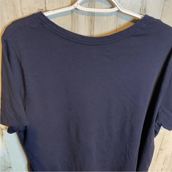 Terra & Sky Woman's Blouse T-shirt Blue Short Sleeves Top Size 2X (20W-22W) - Picture 16 of 16